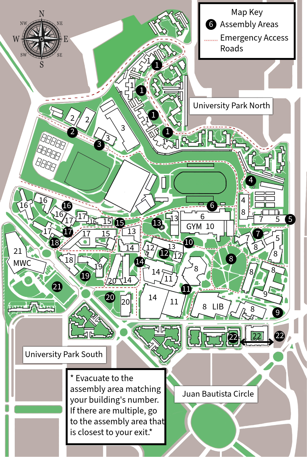 Map of Primary Assembly Zones