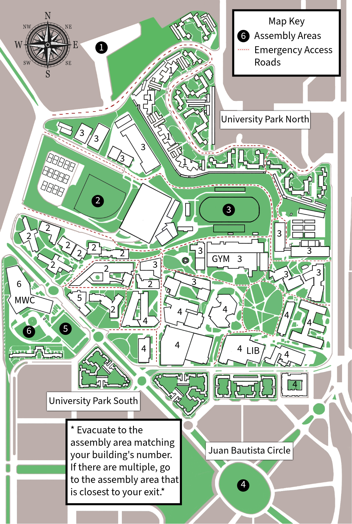 Map of Secondary Assembly Zones