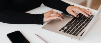 Lady on a laptop