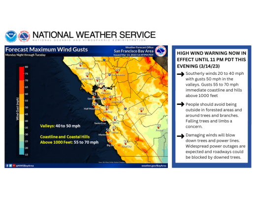 Graphic: Wind advisory